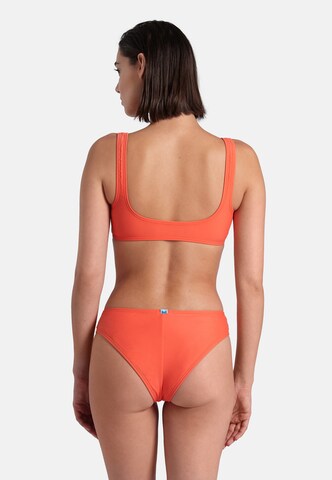 ARENA Bustier Bikini 'TEAM STRIPE' w kolorze pomarańczowy