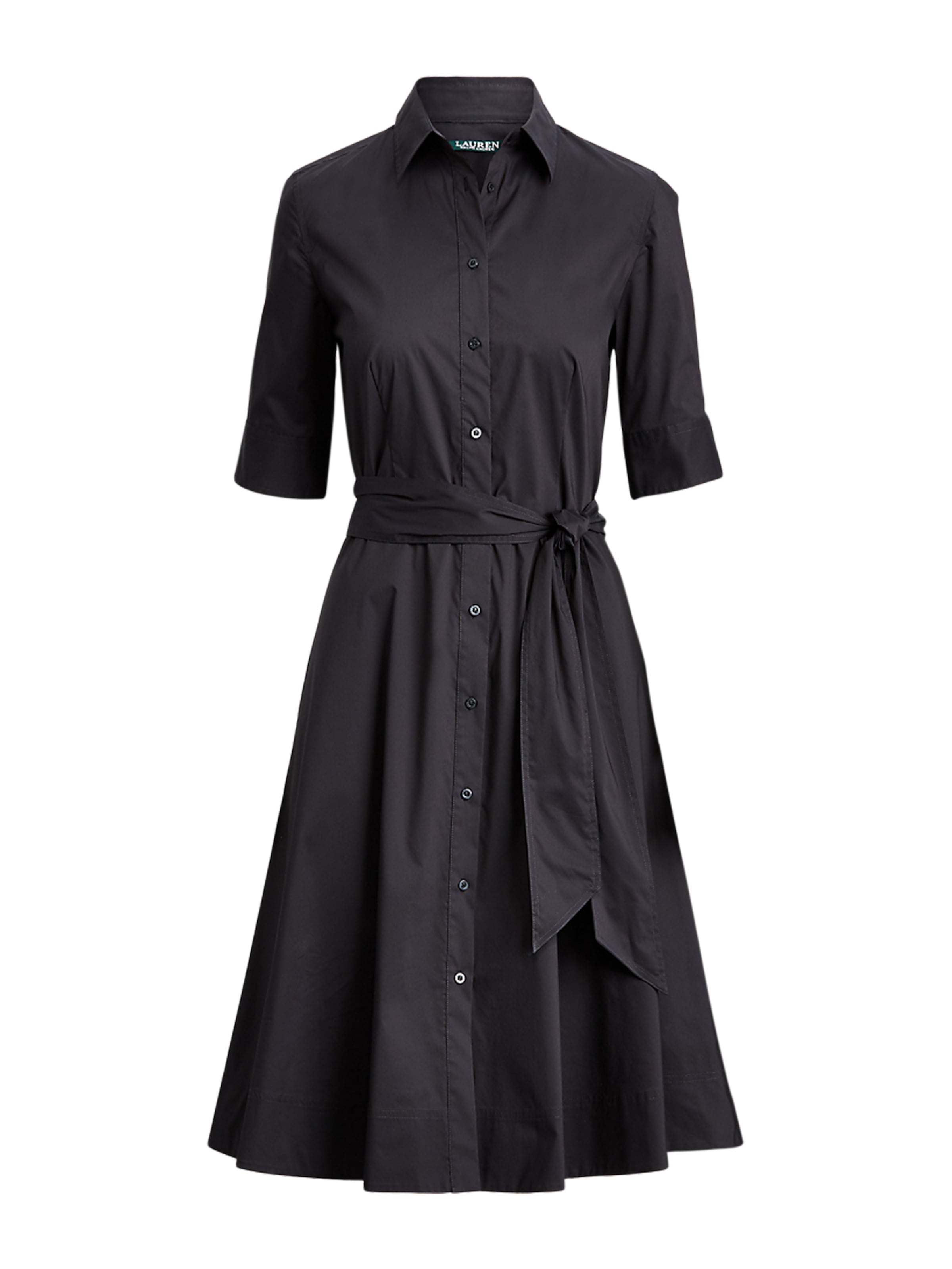 Lauren Ralph Lauren - Vestidos camiseiros 'FINNBARR' em preto: frente