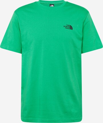 Maglietta di THE NORTH FACE in verde: frontale