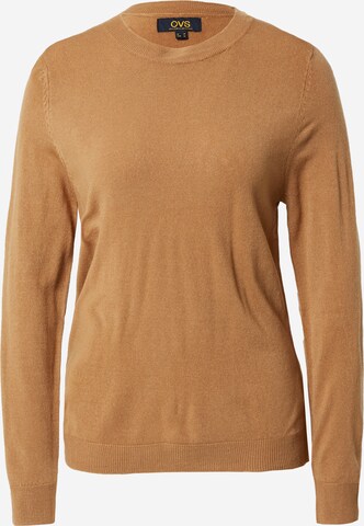 OVS Sweater in Brown: front