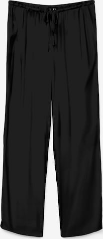 Vero Moda Petite Wide Leg Housut 'VMEASY JOY' värissä musta: etupuoli