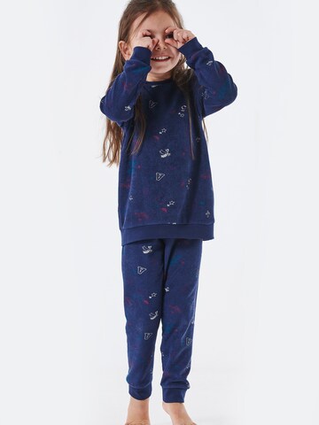 Pyjama ' Cat Zoe Frottee ' SCHIESSER en bleu