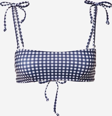 Hunkemöller Bralette Bikini Top in Blue: front