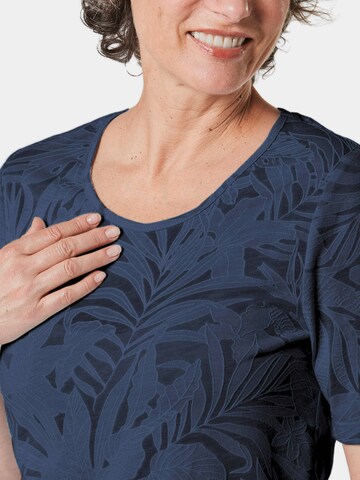 Goldner Shirt in Blau