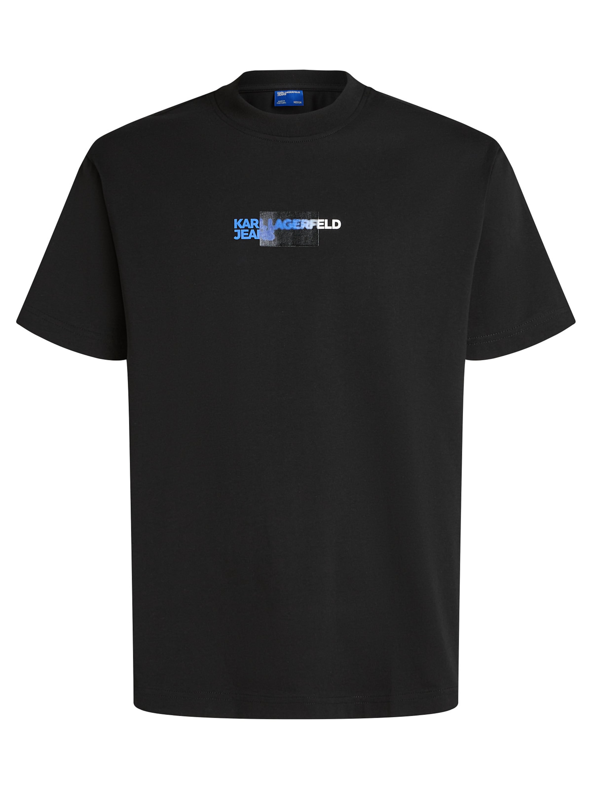 KARL LAGERFELD JEANS Μπλουζάκι 'CITYSCAPE' σε μαύρο: μπροστά