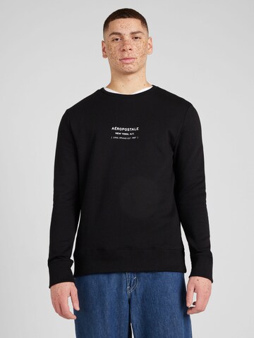 AÉROPOSTALE Sweatshirt in Schwarz: predná strana