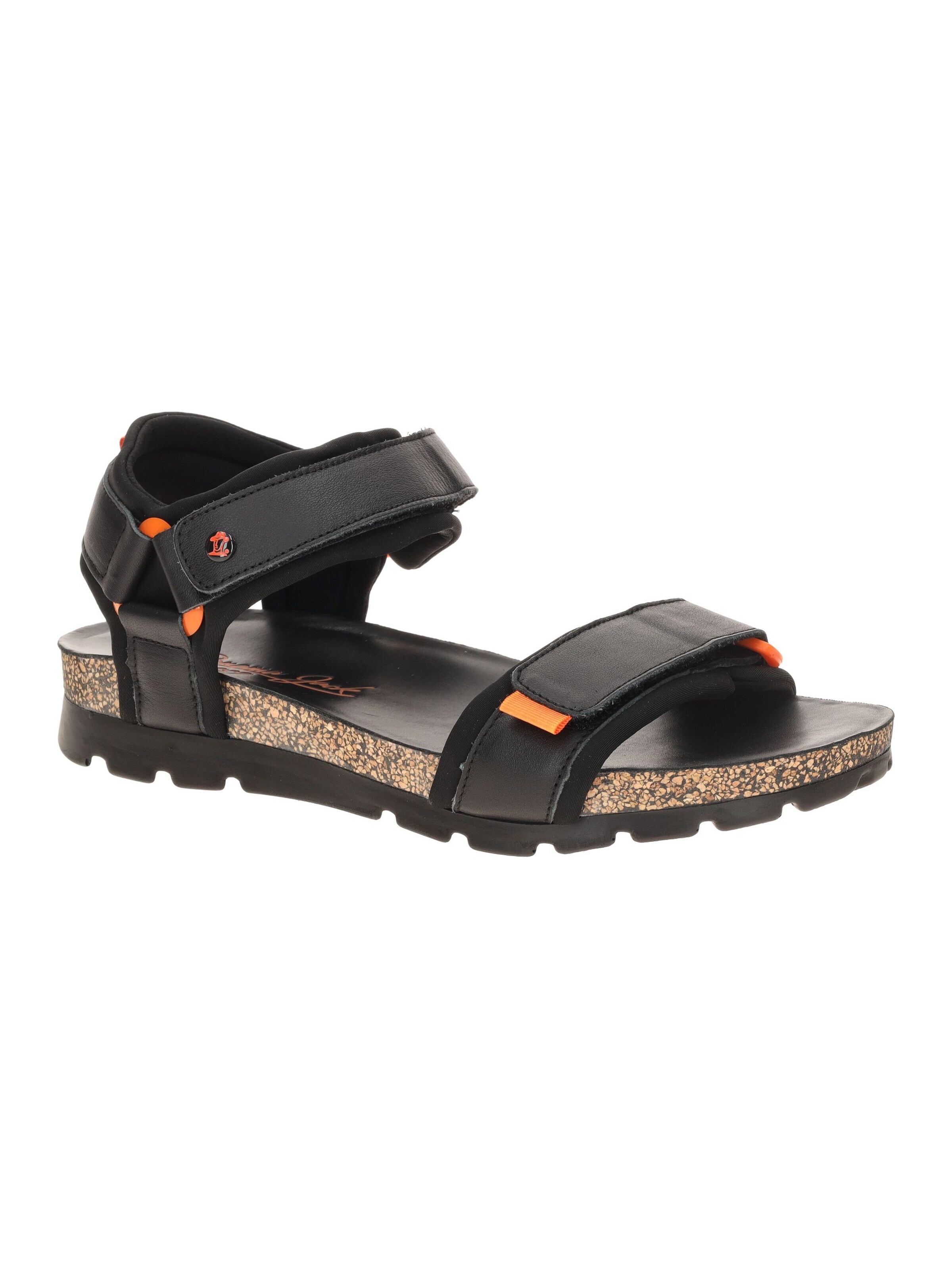 PANAMA JACK Sandale 'Panama Jack Seth C2 Herren Sandale schwarz orange'‌‌‌‌‌‌‌‌‌ in Schwarz: Vorderseite