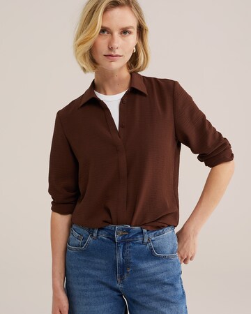 Camicia da donna di WE Fashion in marrone: frontale
