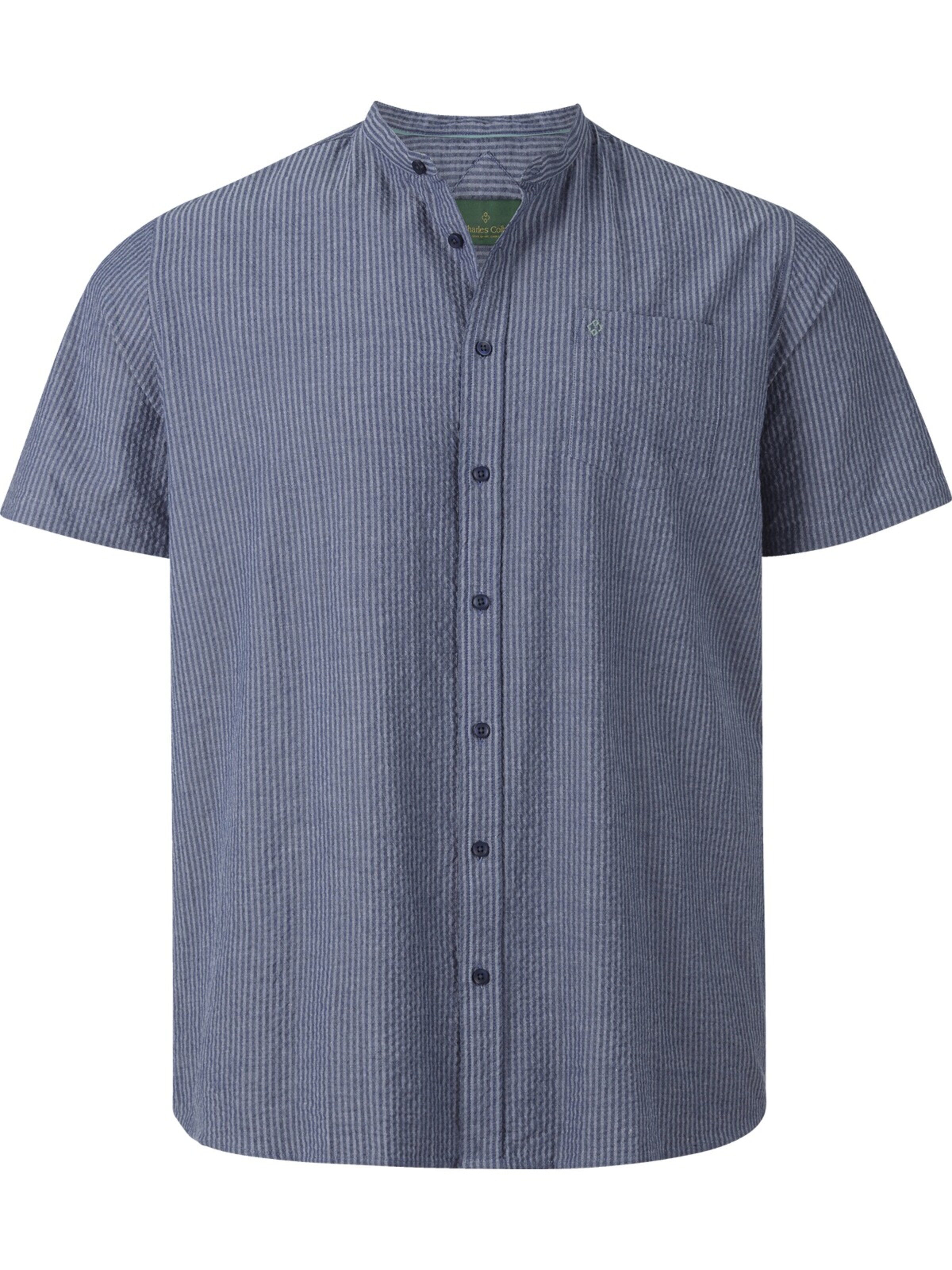 Charles Colby Comfort Fit Doppelpack Hemd ' Duke Carrey ' in Blau