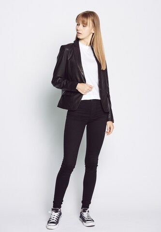 Maze Lederblazer in Schwarz