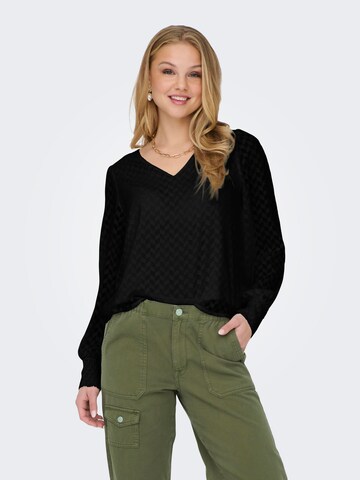 ONLY Blouse 'EMMERY' in Zwart: voorkant