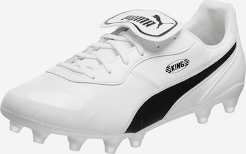 PUMA - Zapatillas de fútbol 'King Top' en blanco: frente