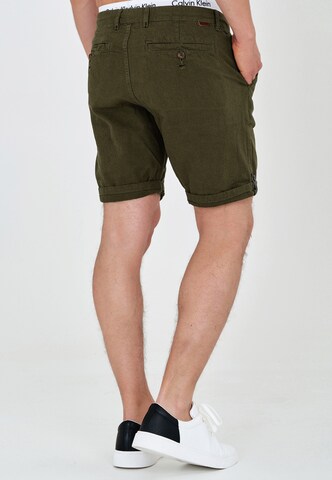 INDICODE JEANS Regular Chino Pants ' Beauvals ' in Green