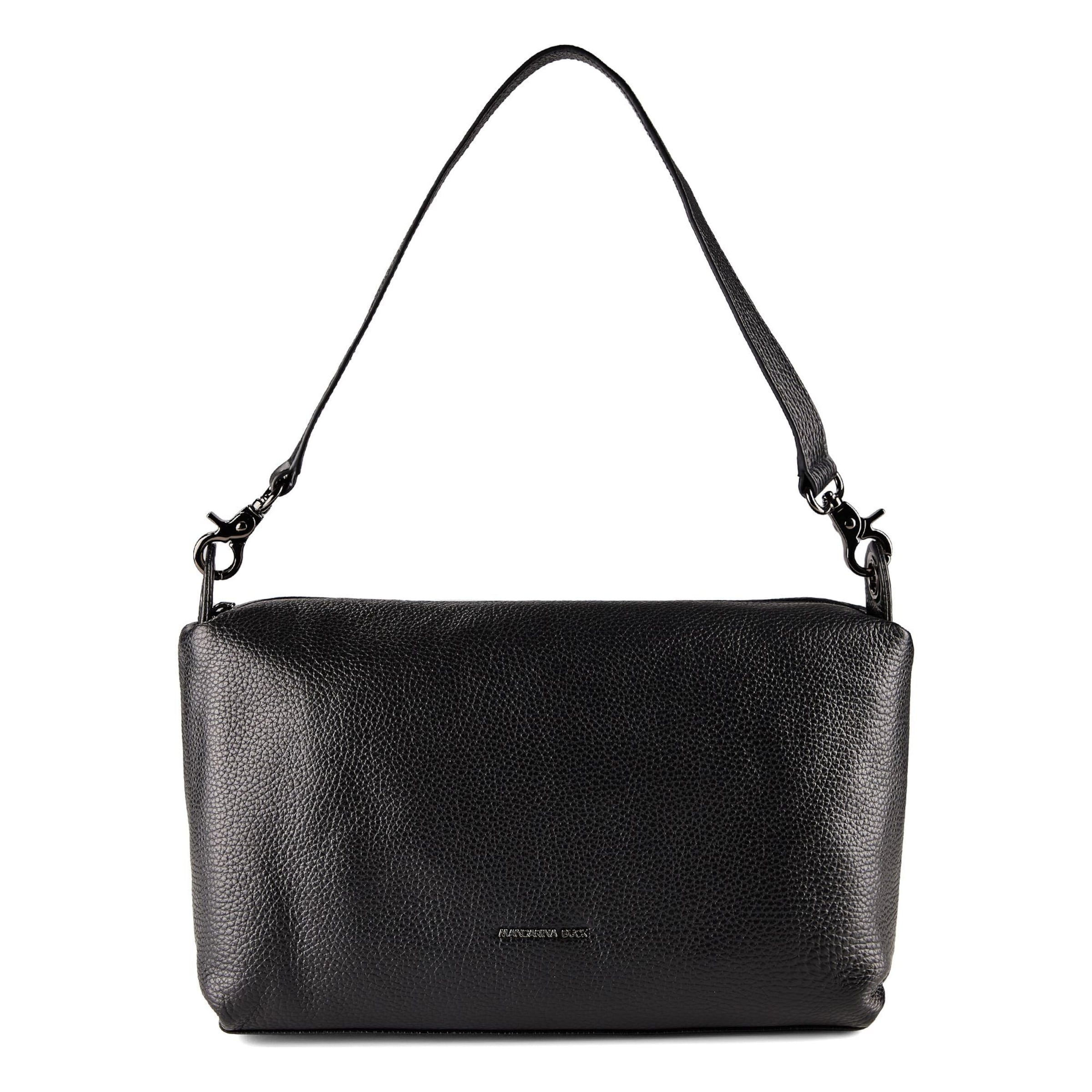 MANDARINA DUCK Schultertasche 'Mellow' in Schwarz: Vorderseite