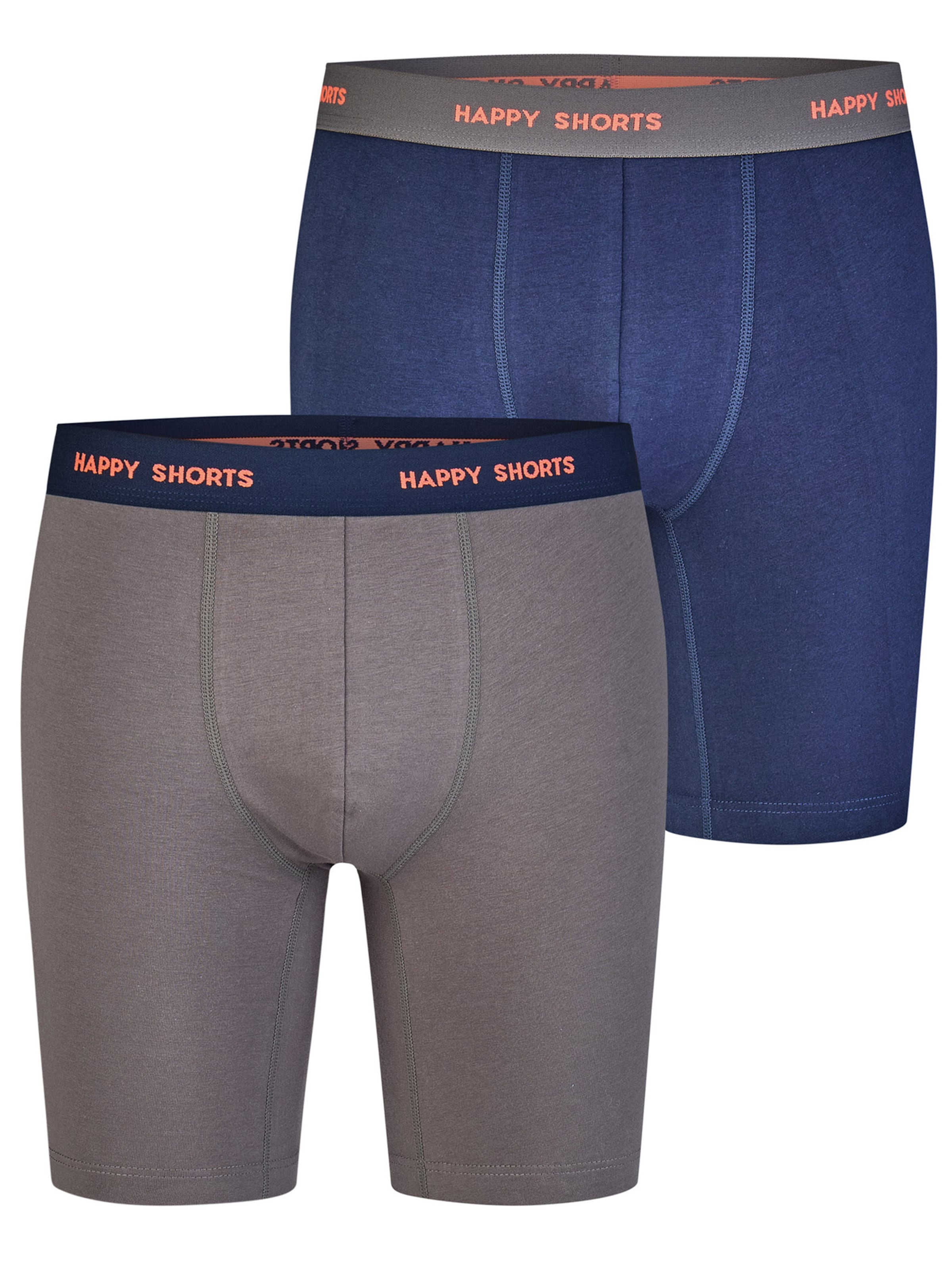 Boxers ' Jersey ' Happy Shorts en bleu : devant