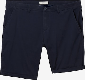 Regular Pantaloni eleganți de la TOM TAILOR Men + pe albastru: față