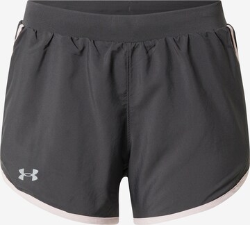 UNDER ARMOUR Workout Pants 'Fly By 2.0' in Grey: front