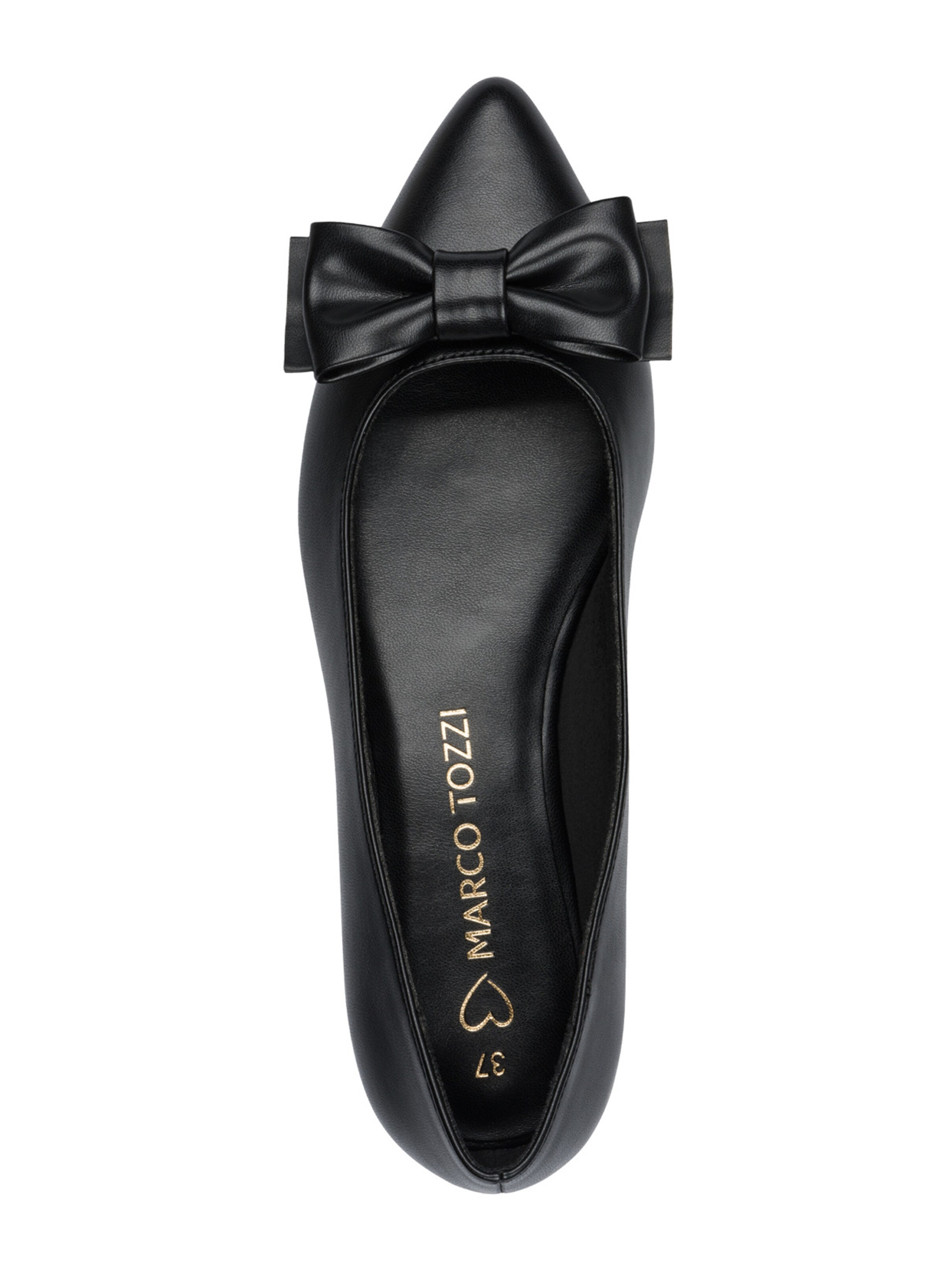 MARCO TOZZI Balerinke | črna barva