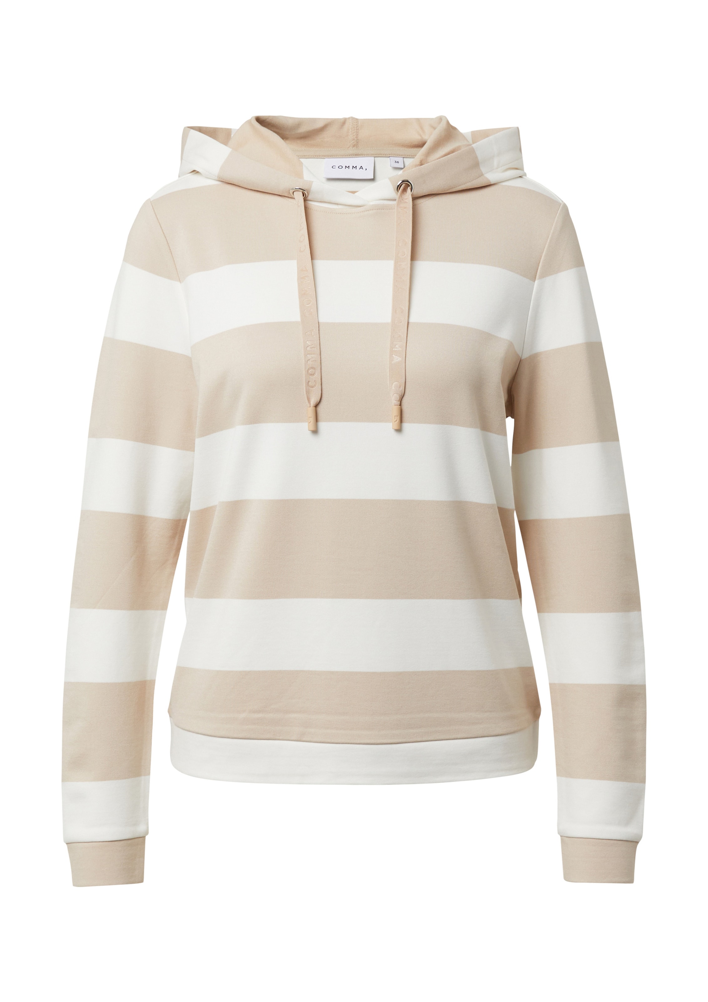 COMMA Sweatshirt in Beige: Vorderseite