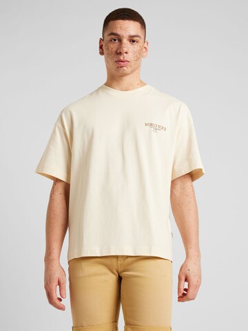 JACK & JONES T-shirt 'BORA' i beige: framsida