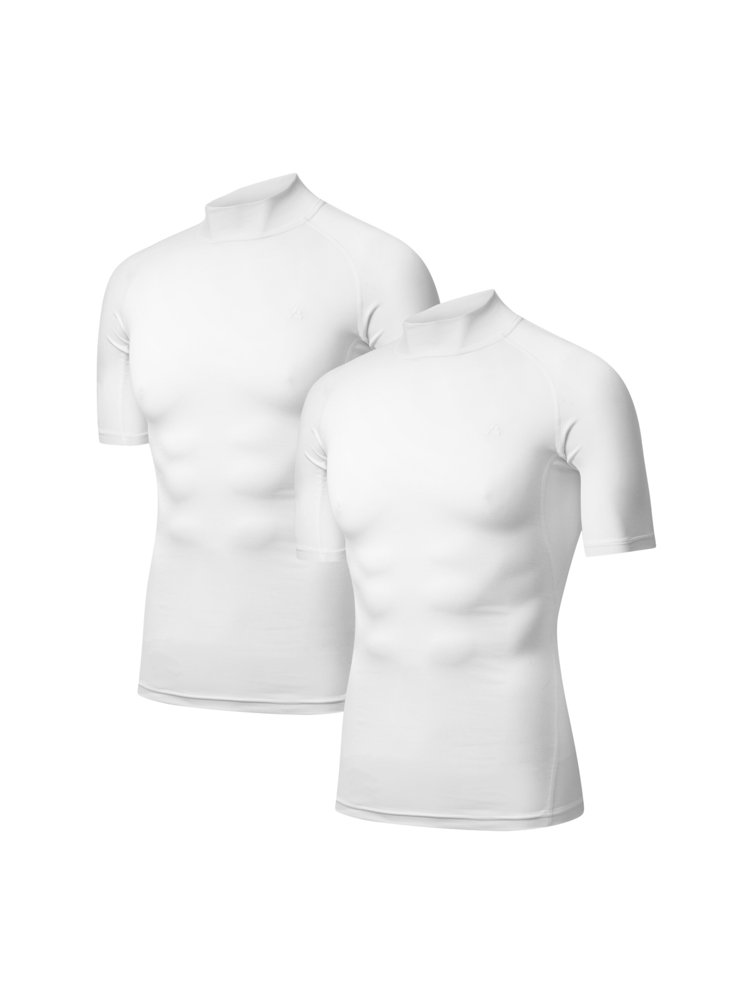DANISH ENDURANCE Sports sweatshirt 'Compression SS' in White: front