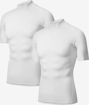 Sweat de sport 'Compression SS' DANISH ENDURANCE en blanc : devant