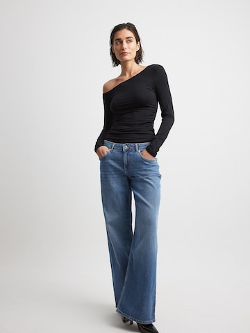 NA-KD Wide Leg Jeans in Blau