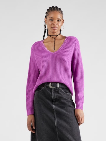 VILA - Pullover 'LOU' em roxo: frente