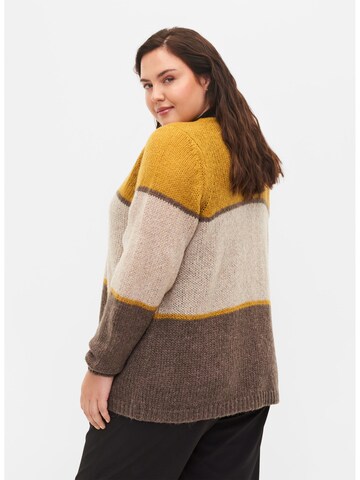Zizzi Knit Cardigan 'CINDY' in Mixed colors