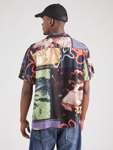 VANS Средняя посадка Рубашка 'PROSPECT COLLAGE' в Синий
