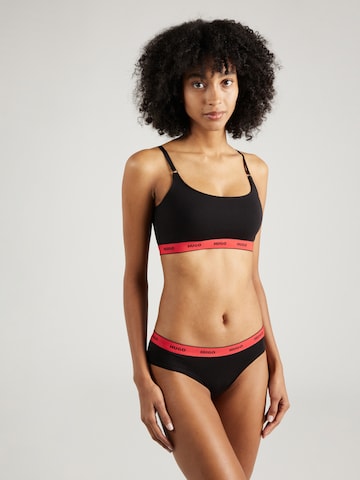 HUGO Red Bralette Bra in Black