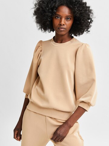 SELECTED FEMME Sweatshirt 'Tenny' in Brown