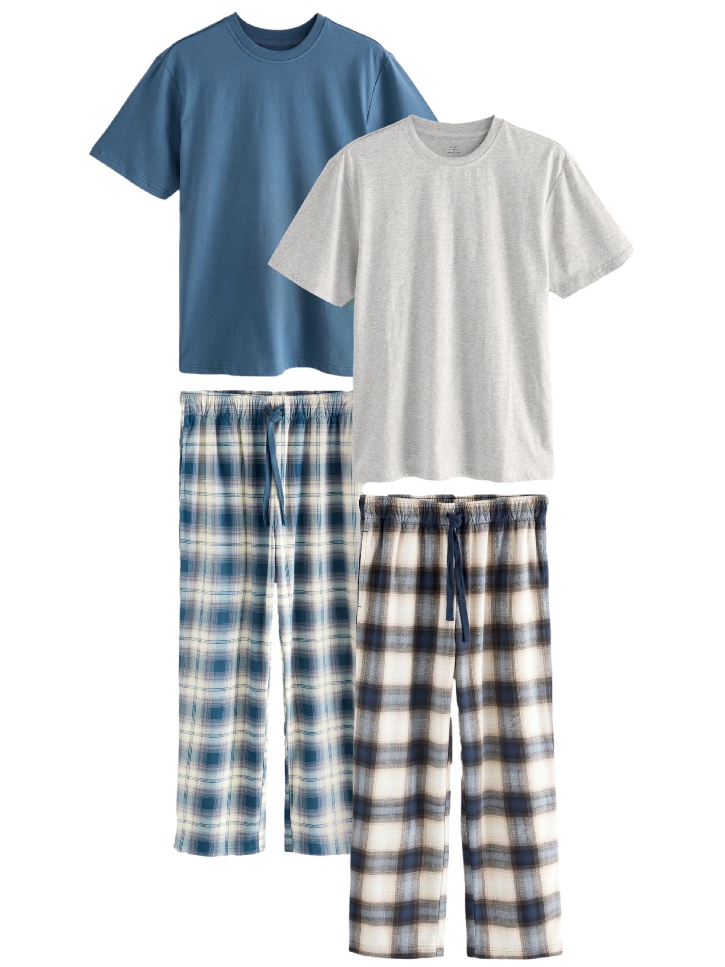 Next Pajamas long 'Motionflex' in Blue: front
