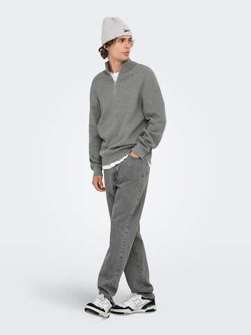 Pullover 'ONSPHIL' di Only & Sons in grigio