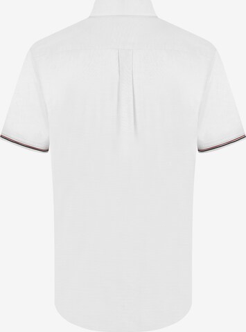 DENIM CULTURE - Regular Fit Camisa ' GUIDO ' em branco