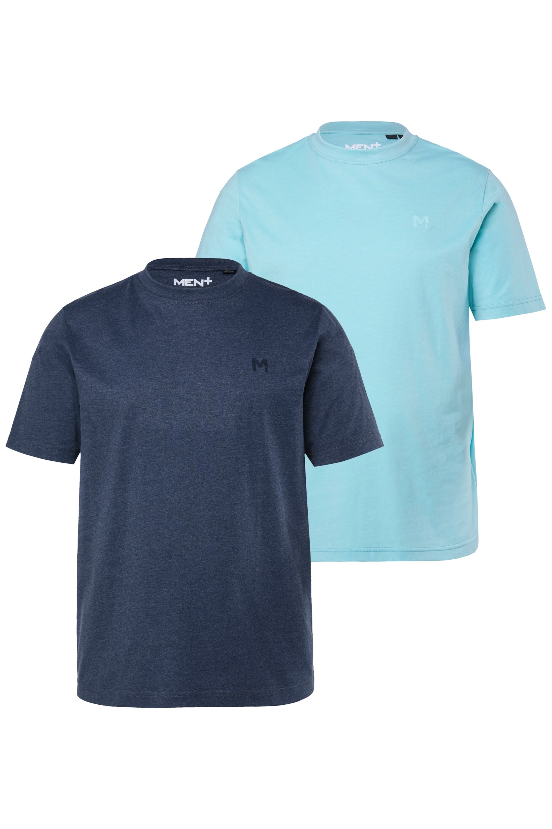 Men Plus Shirt in Blue: front