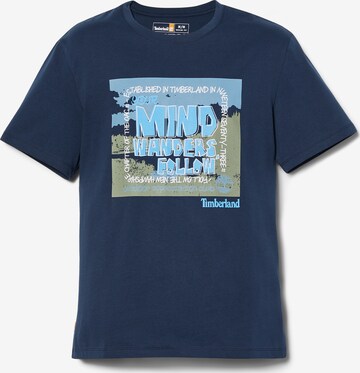 T-Shirt TIMBERLAND en bleu : devant