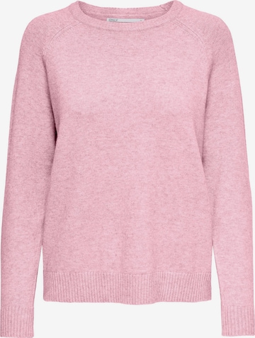 ONLY Sweater 'ONLLESLY' in Pink: front
