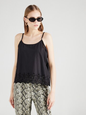 ONLY Top 'LOU' in Black: front