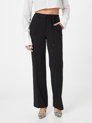 s.Oliver BLACK LABEL Wide Leg Hose in Schwarz: predná strana