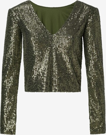 Salsa Jeans Blouse in Groen: voorkant