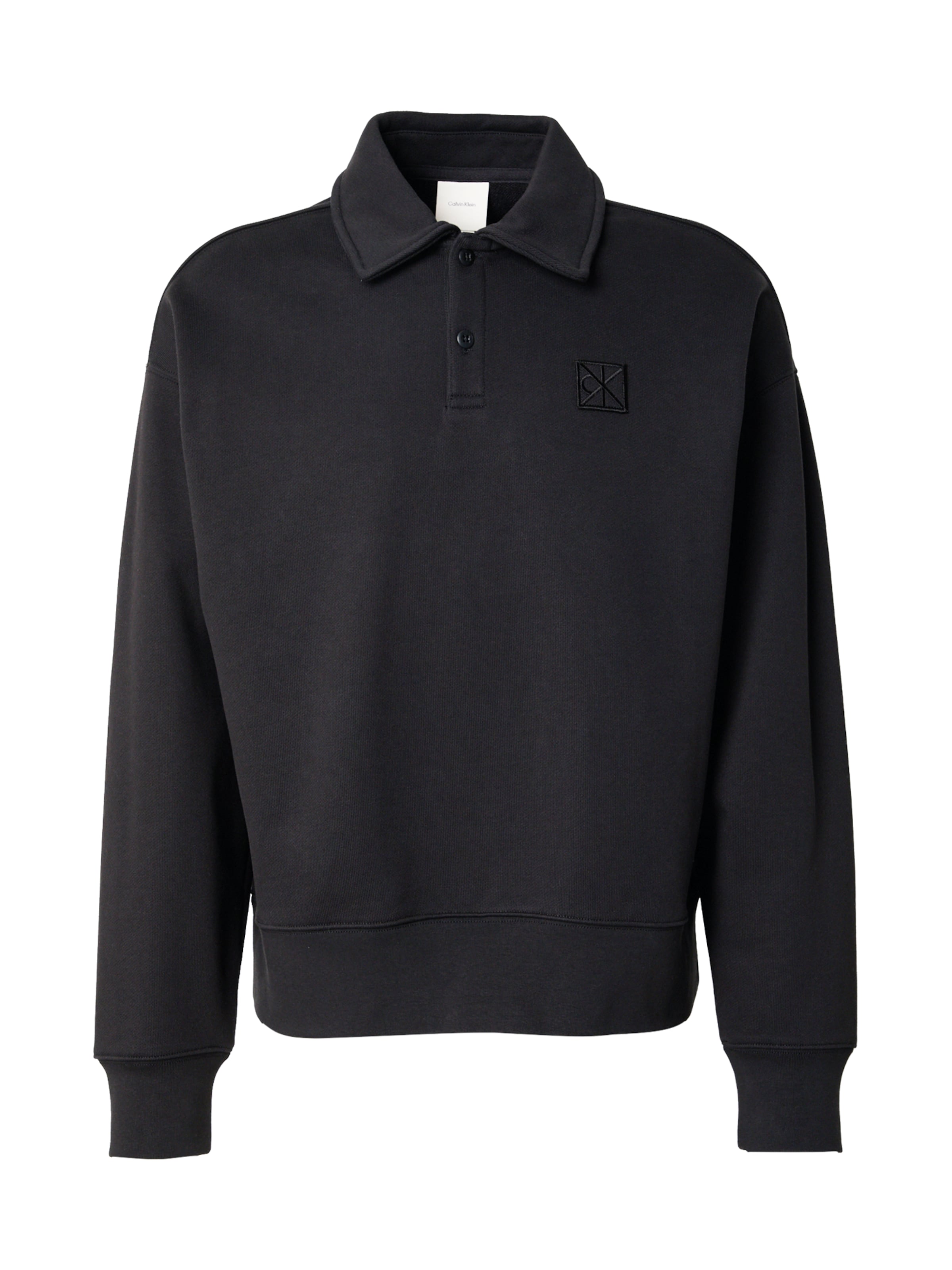 melns Calvin Klein Sportisks džemperis: no priekšpuses