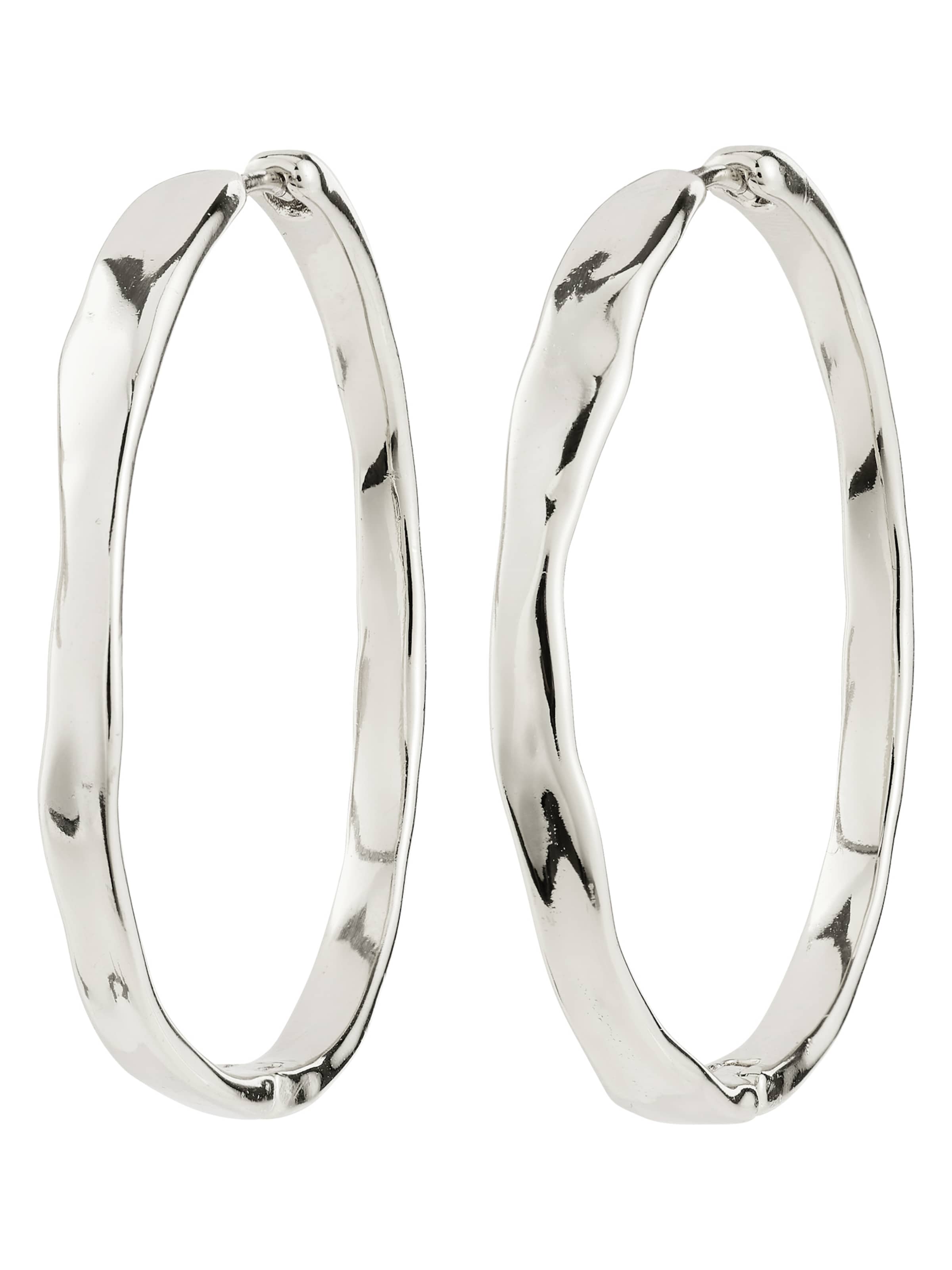 Boucles d'oreilles 'Ember' Pilgrim en argent : devant