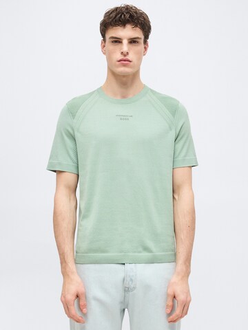 BOSS Pulover 'Spirit70' | zelena barva: sprednja stran