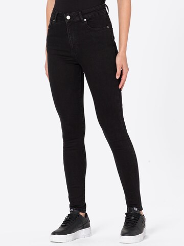 Warehouse Skinny Jeans '98s' i svart: framsida