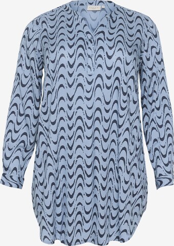 KAFFE CURVE Tunic 'Nora' in Blue: front