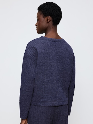 TRIUMPH Sweatshirt ' Cozy Comfort Top Quilted ' in Blue