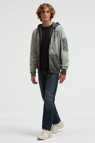 CAMP DAVID Zip-Up Hoodie in Green