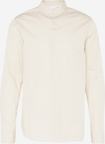 NOWADAYS Regular fit Button Up Shirt in Beige: front