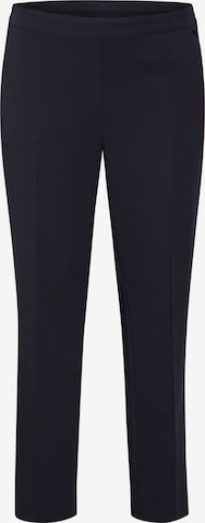 KAFFE CURVE Regular Pleated Pants 'Sakira' in Blue: front